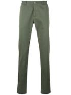 Etro Classic Chinos, Men's, Size: 50, Green, Cotton/spandex/elastane