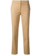 Twin-set Cropped Slim-fit Trousers - Nude & Neutrals
