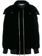Stella Mccartney - Double Zip Puffer Jacket - Women - Polyester/spandex/elastane/cupro/wool - 36, Black, Polyester/spandex/elastane/cupro/wool