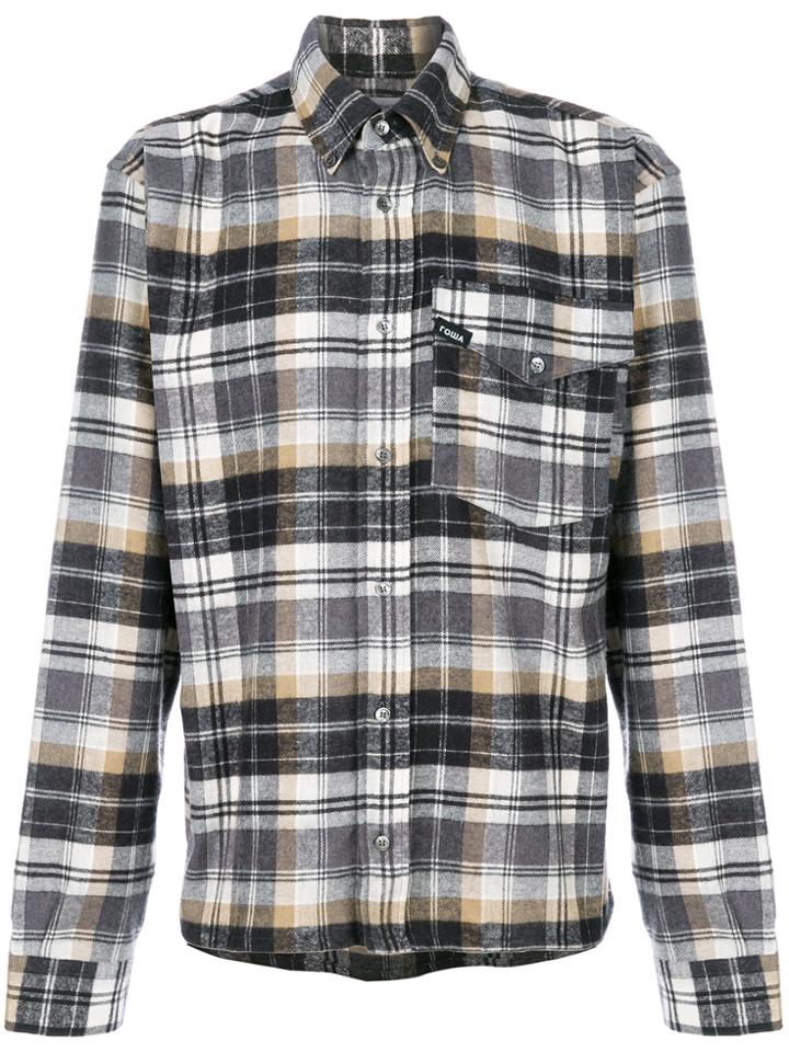 Gosha Rubchinskiy Patch Pocket Plaid Shirt - Grey