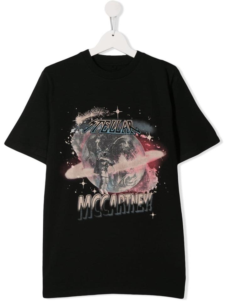 Stella Mccartney Kids Teen Stellar Mccartney Print T-shirt - Black