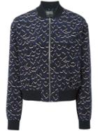 Markus Lupfer - Leopard Print Bomber Jacket - Women - Silk/viscose - L, Blue, Silk/viscose