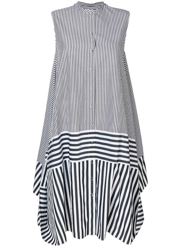 Ports 1961 Striped Flared Dress - Black
