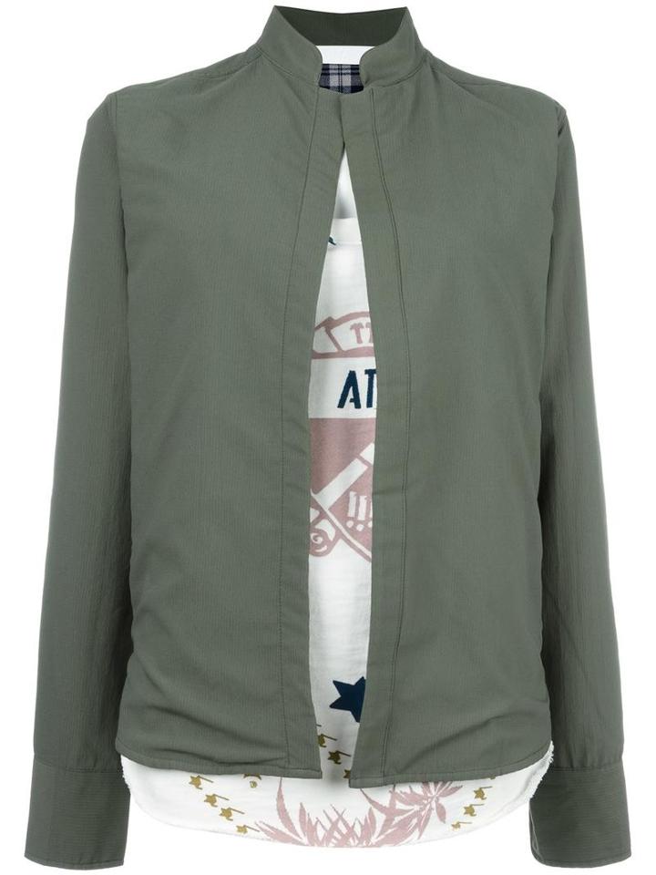 Water Layered Longsleeved Shirt, Women's, Size: Small, Green, Cotton/microfibre