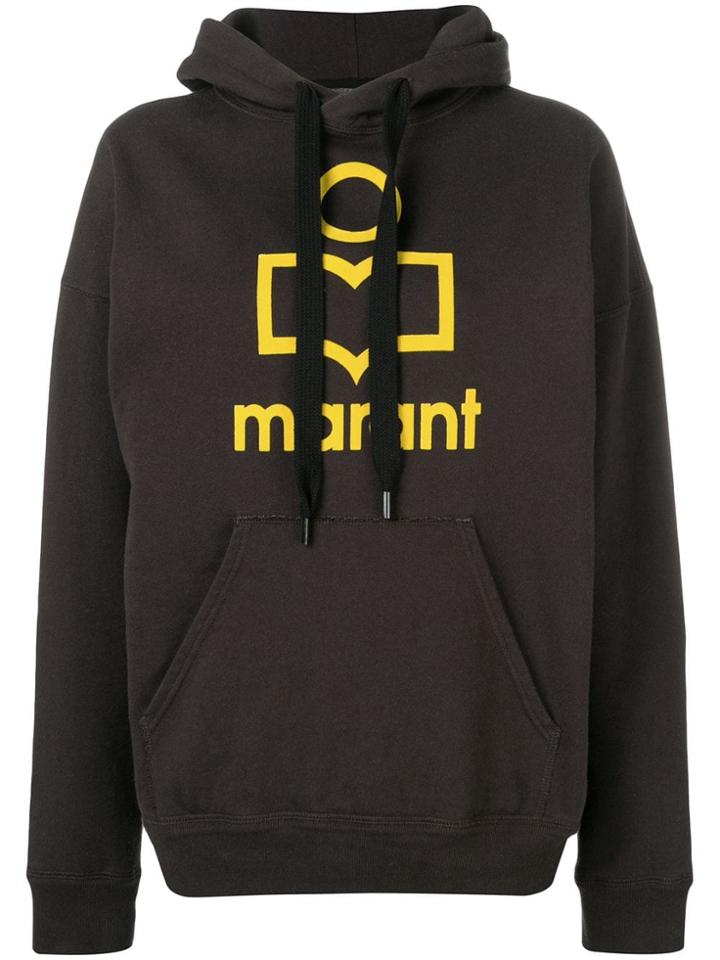 Isabel Marant Étoile Logo Print Hoodie - Black