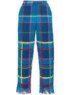 All Things Mochi Vivienne Check Trousers - Blue