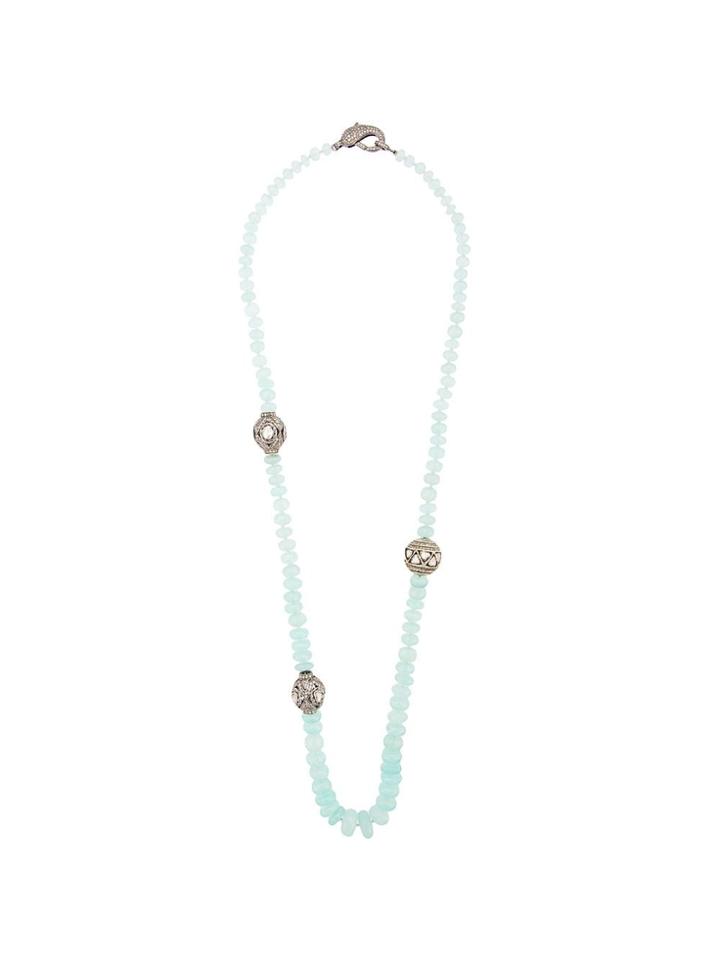 Loree Rodkin Chalcedony Quartz Beaded Necklace - Blue