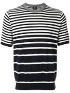 Ps By Paul Smith - Short-sleeve Stripe Jumper - Men - Cotton - S, Blue, Cotton