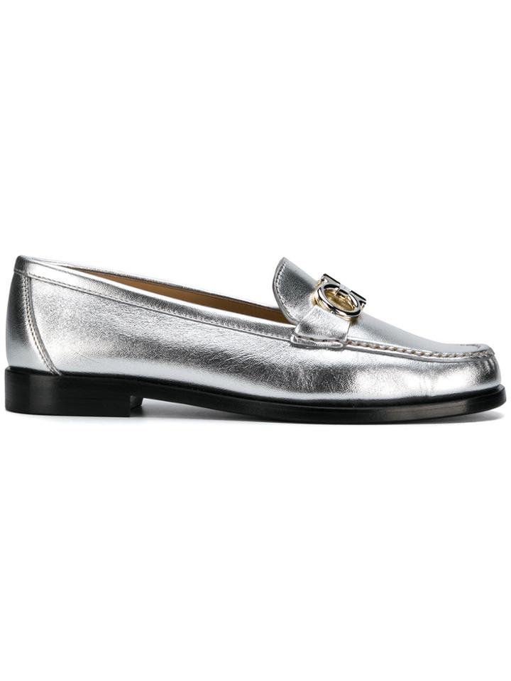 Salvatore Ferragamo Rolo Loafers - Metallic