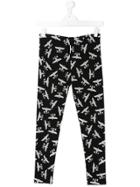 Boy London Kids Logo Print Trousers - Black