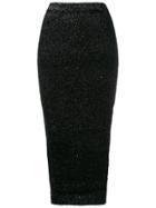 Versus Textured Pencil Skirt - Black