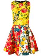 Fausto Puglisi Floral Print Flared Dress - Multicolour