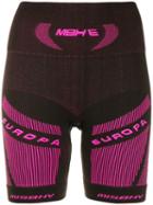 Misbhv Branded Stretch Fit Shorts - Black