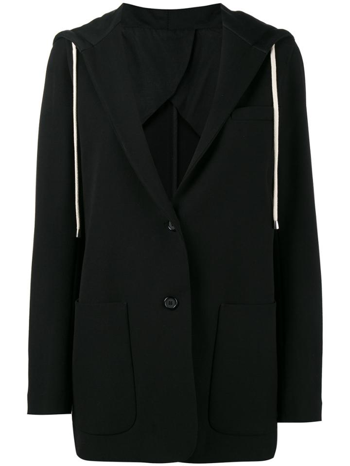 Helmut Lang Hooded Blazer Jacket - Black