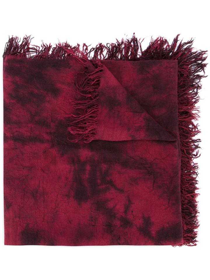 Kazuyuki Kumagai Fringed Gradient Scarf - Red