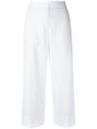 I'm Isola Marras Cropped Trousers, Women's, Size: 44, White, Cotton