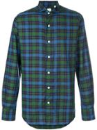 Finamore 1925 Napoli Checked Shirt - Blue