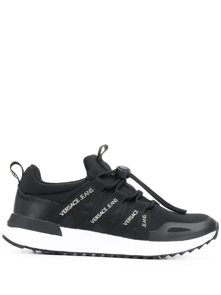 Versace Jeans Toggle Fastened Sneakers - Black