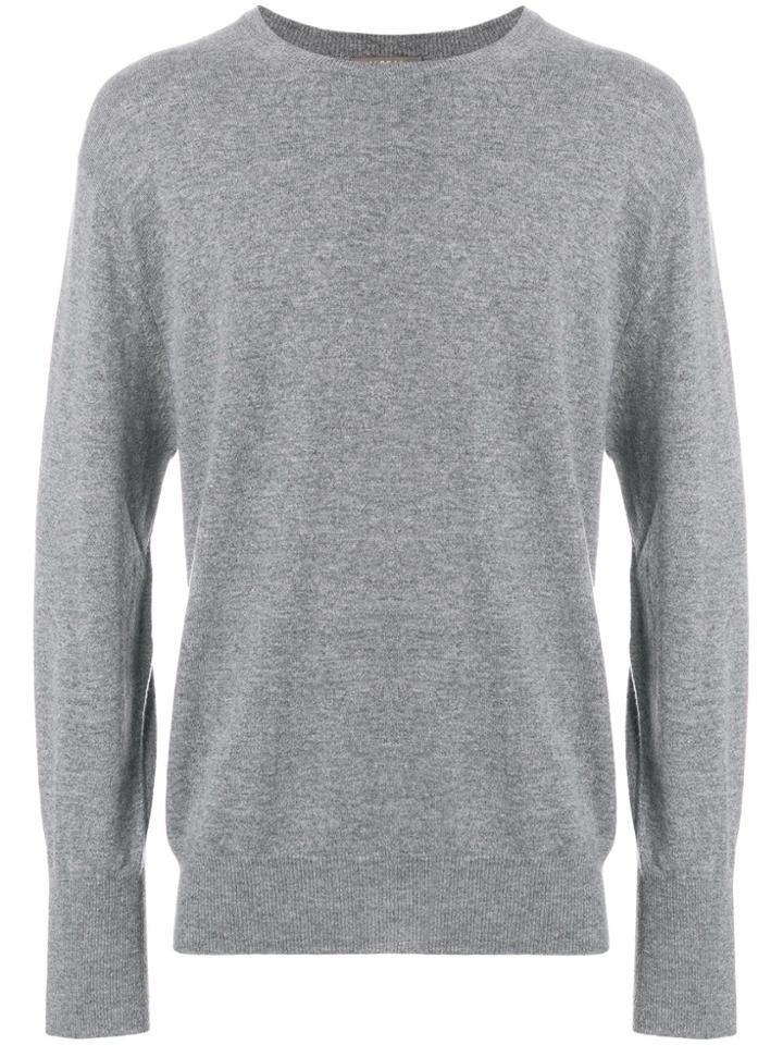 N.peal Oxford 1ply Sweater - Grey