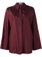Nina Ricci Oversized Shirt, Women's, Size: 34, Red, Silk