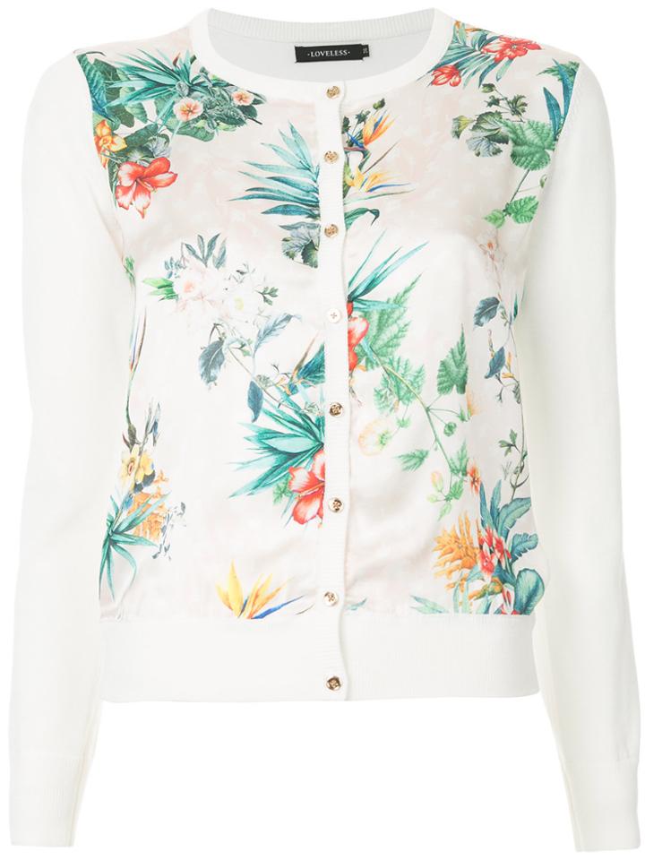 Loveless Tropical-print Cardigan - Multicolour