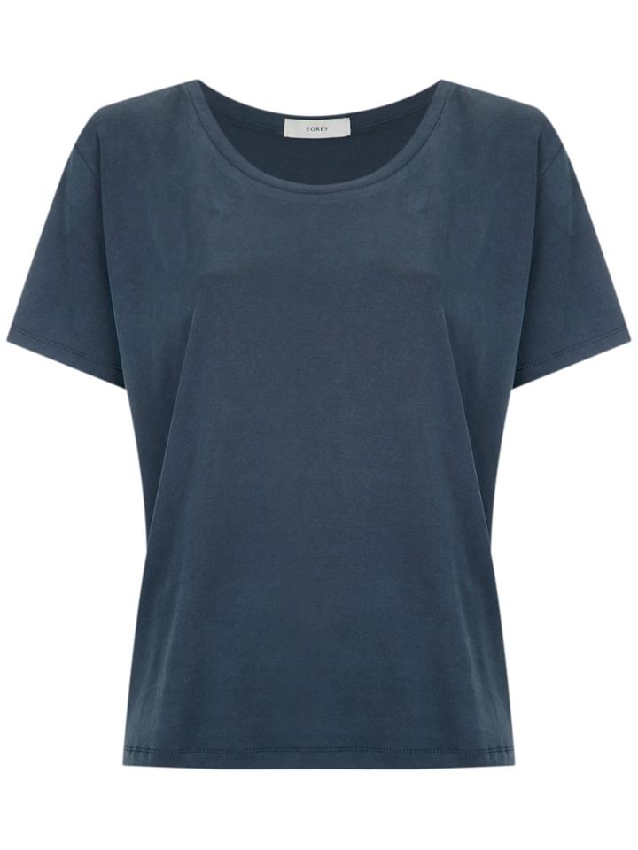 Egrey Short Sleeves Blouse - Blue