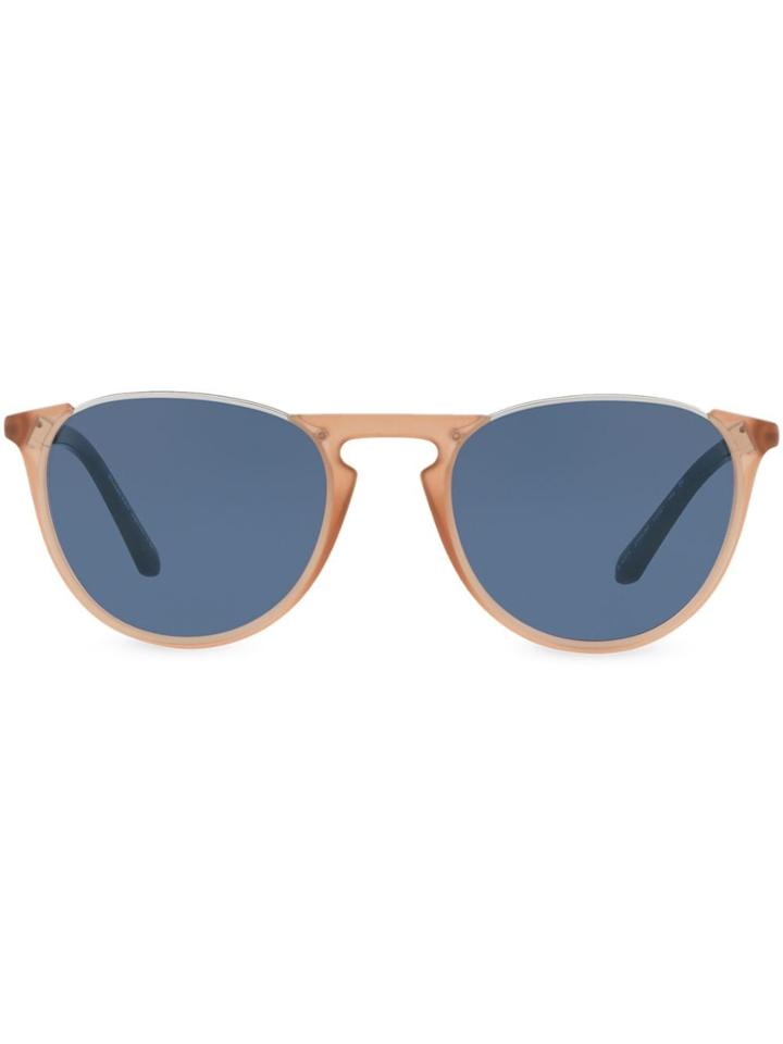 Burberry Eyewear Round Tinted Sunglasses - White