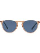 Burberry Eyewear Round Tinted Sunglasses - White