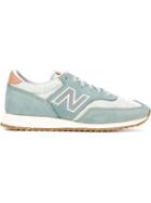 New Balance Panelled Sneakers, Women's, Size: 6.5, Blue, Rubber/nylon/suede