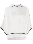 8pm Sheer Hooded Top - White