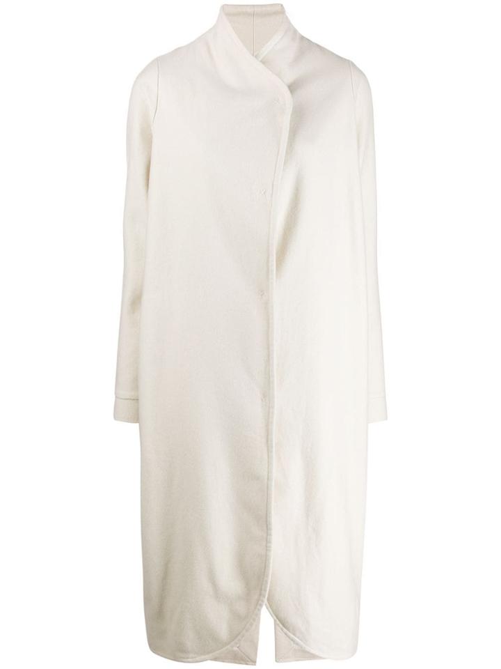 Kristensen Du Nord Single-breasted Midi Coat - White
