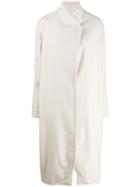 Kristensen Du Nord Single-breasted Midi Coat - White