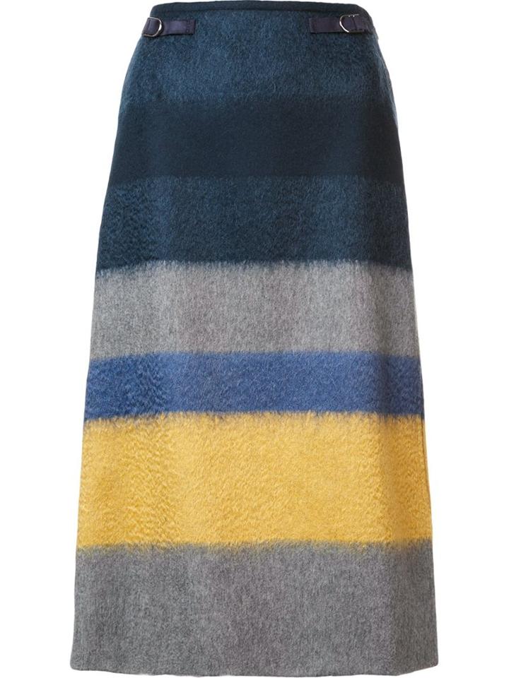 Gabriela Hearst Striped A-line Skirt