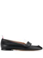 Thom Browne Pebbled Leather Penny Loafers - Black