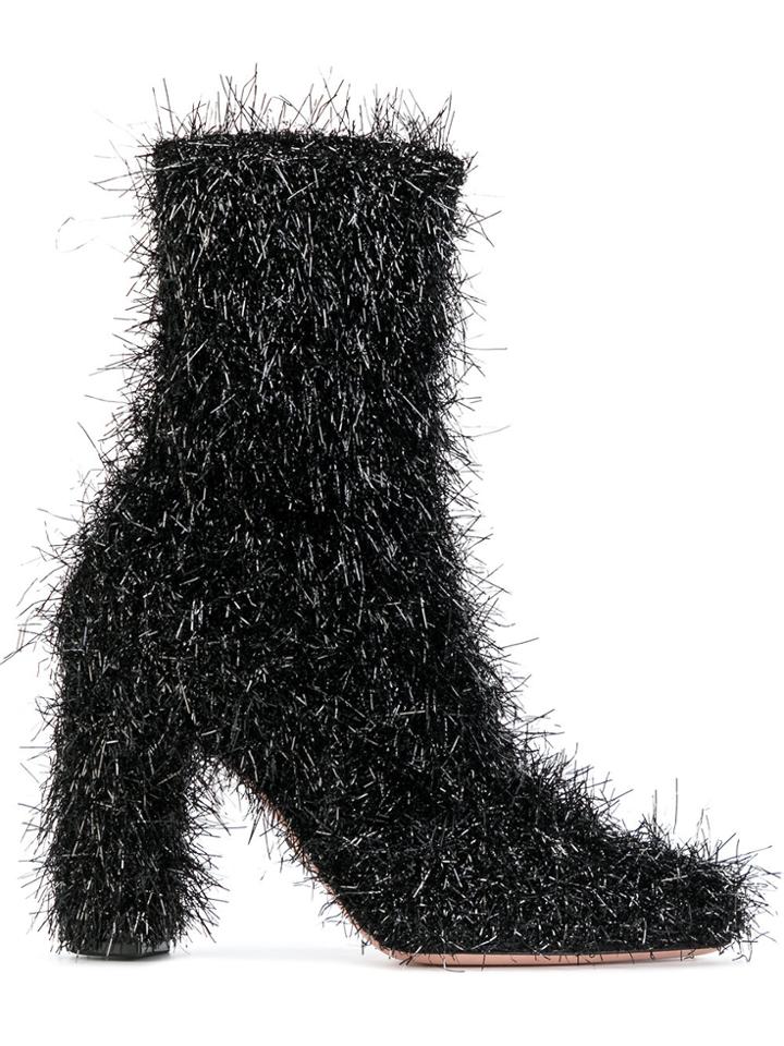 Oscar Tiye Fringed Boots - Black