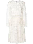 Temperley London Lace Sleeves Dress - White