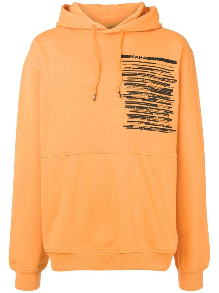 Maharishi Printed Hoodie - Orange
