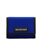 Balenciaga Blue And Black Explorer Wallet