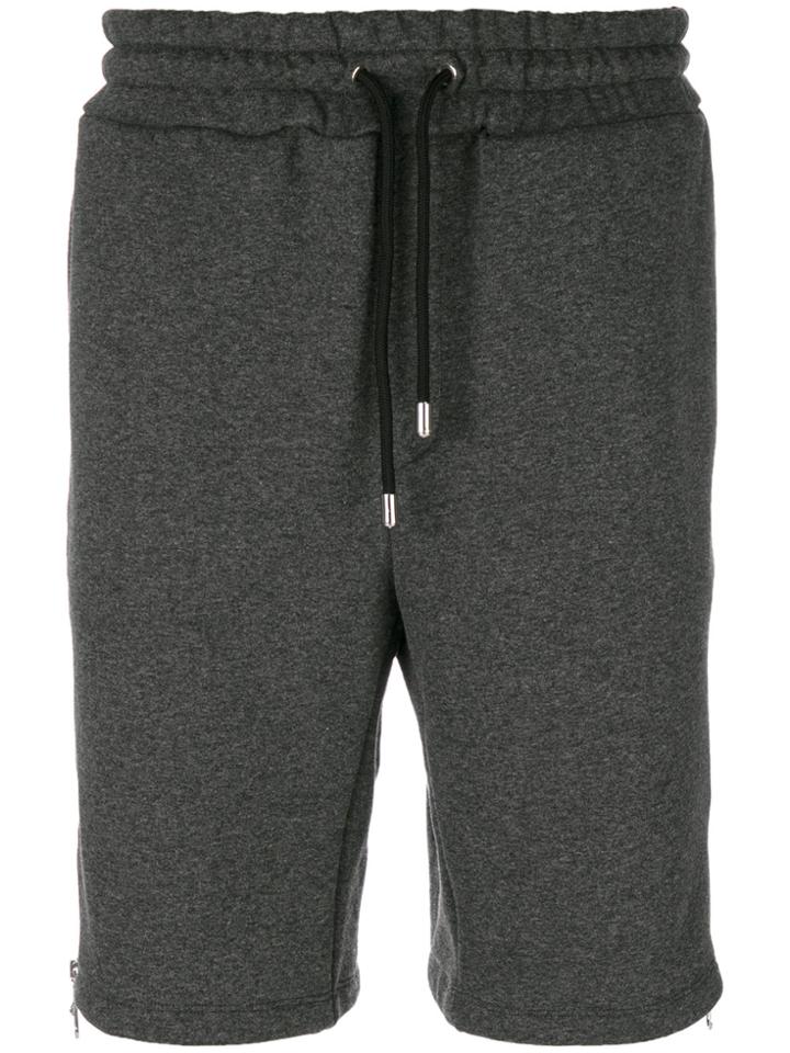 Versus Logo Bands Track Shorts - Grey