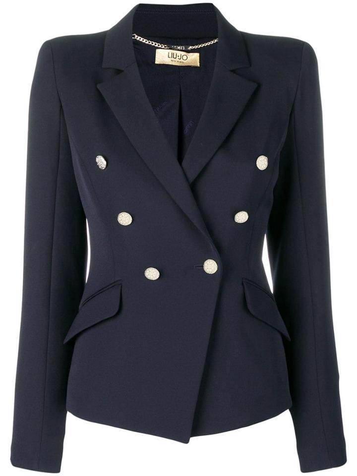 Liu Jo Embossed Button Blazer - Blue