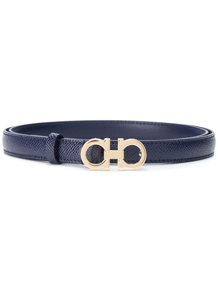 Salvatore Ferragamo Fixed Gancini Belt - Blue
