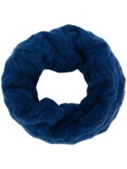 N.peal Cable Knit Snood - Blue