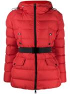 Moncler Clion Belted Jacket - Red