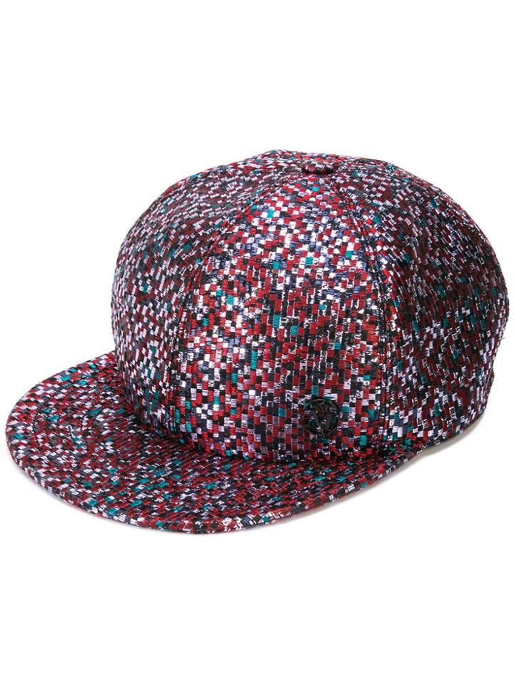 Maison Michel Geometric Pattern Cap - Multicolour
