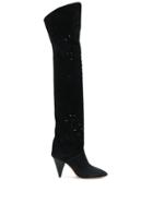 Isabel Marant Lurrey 90 Over-the-knee Boots - Black