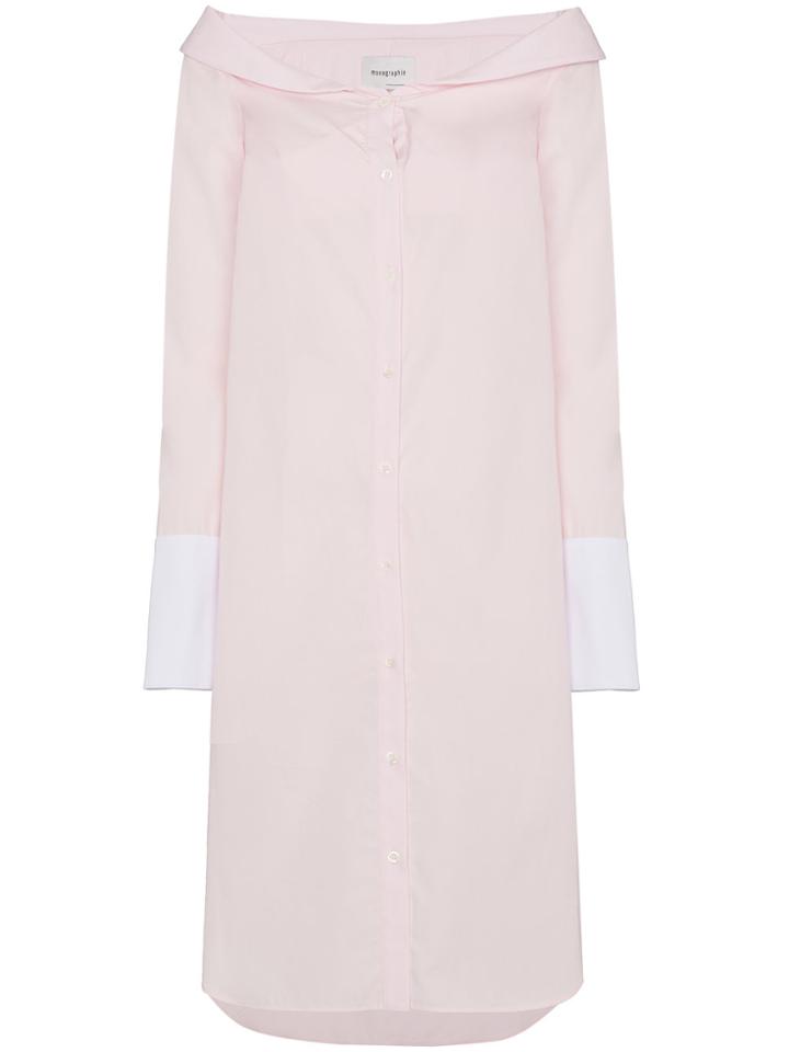 Monographie Off The Shoulder Dress - Pink & Purple