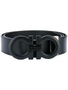 Salvatore Ferragamo - Double Gancio Buckle Belt - Men - Leather - 115, Black, Leather