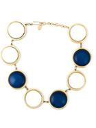 Céline Vintage Round Stones Necklace, Women's, Blue