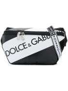 Dolce & Gabbana Logo Panel Belt Bag - Black