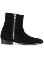 Amiri Skinny Stack Black Boots